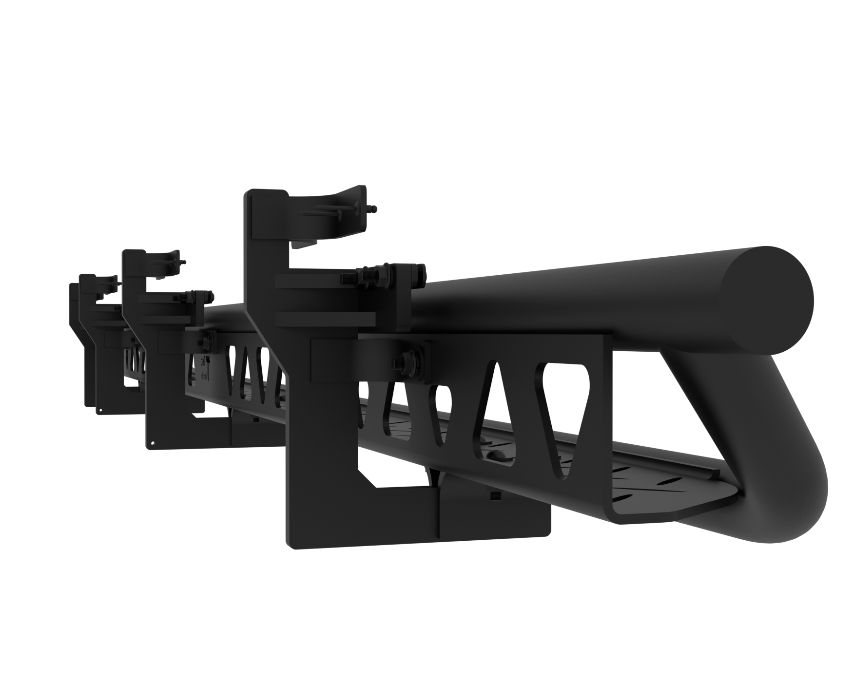 2007+ Mercedes Sprinter Full Length Drop Down Running Boards Rendered Bracket Focus View