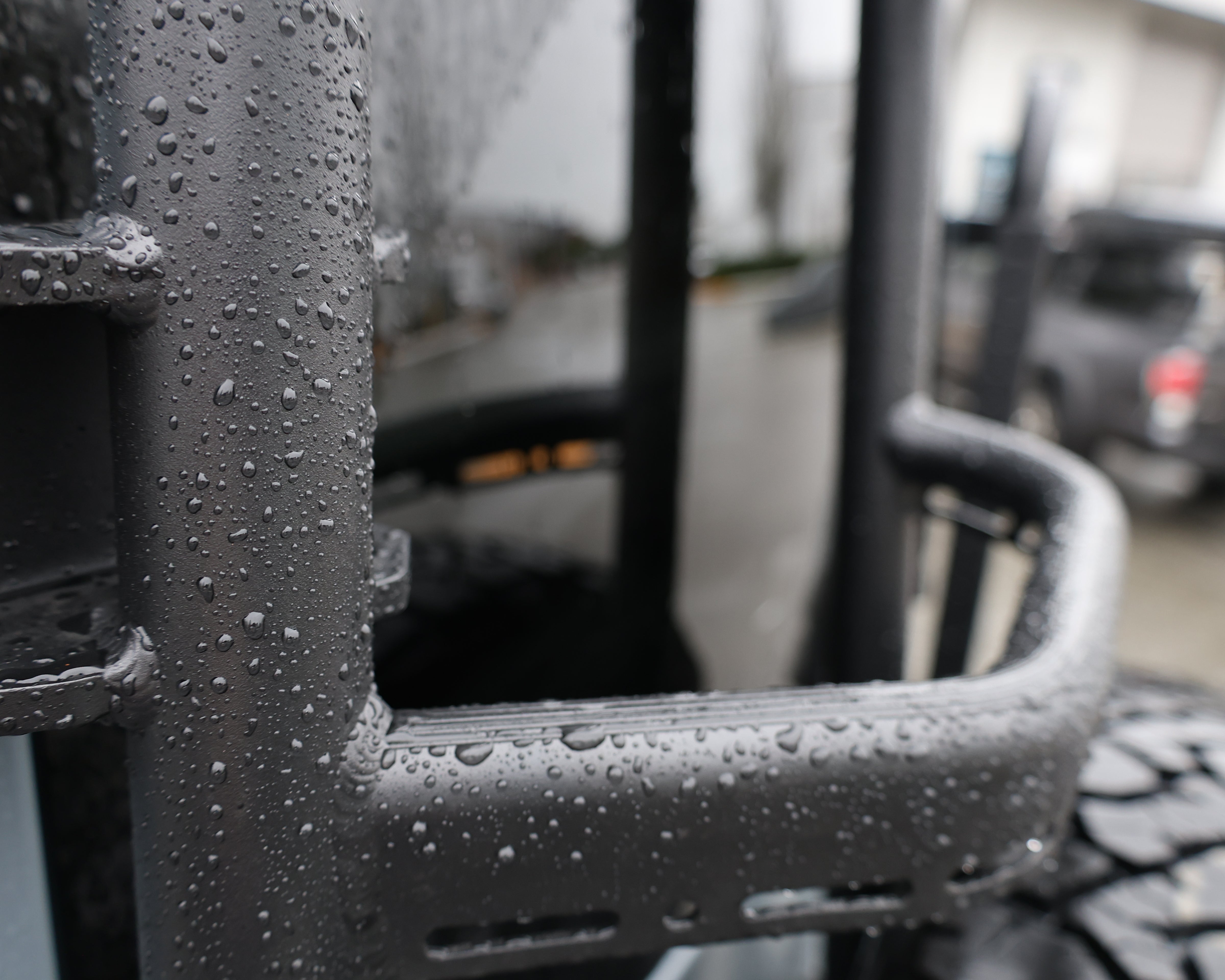 2019+ Mercedes Sprinter Two In One Ladder Tire Carrier System Fitted Ladder Focus View