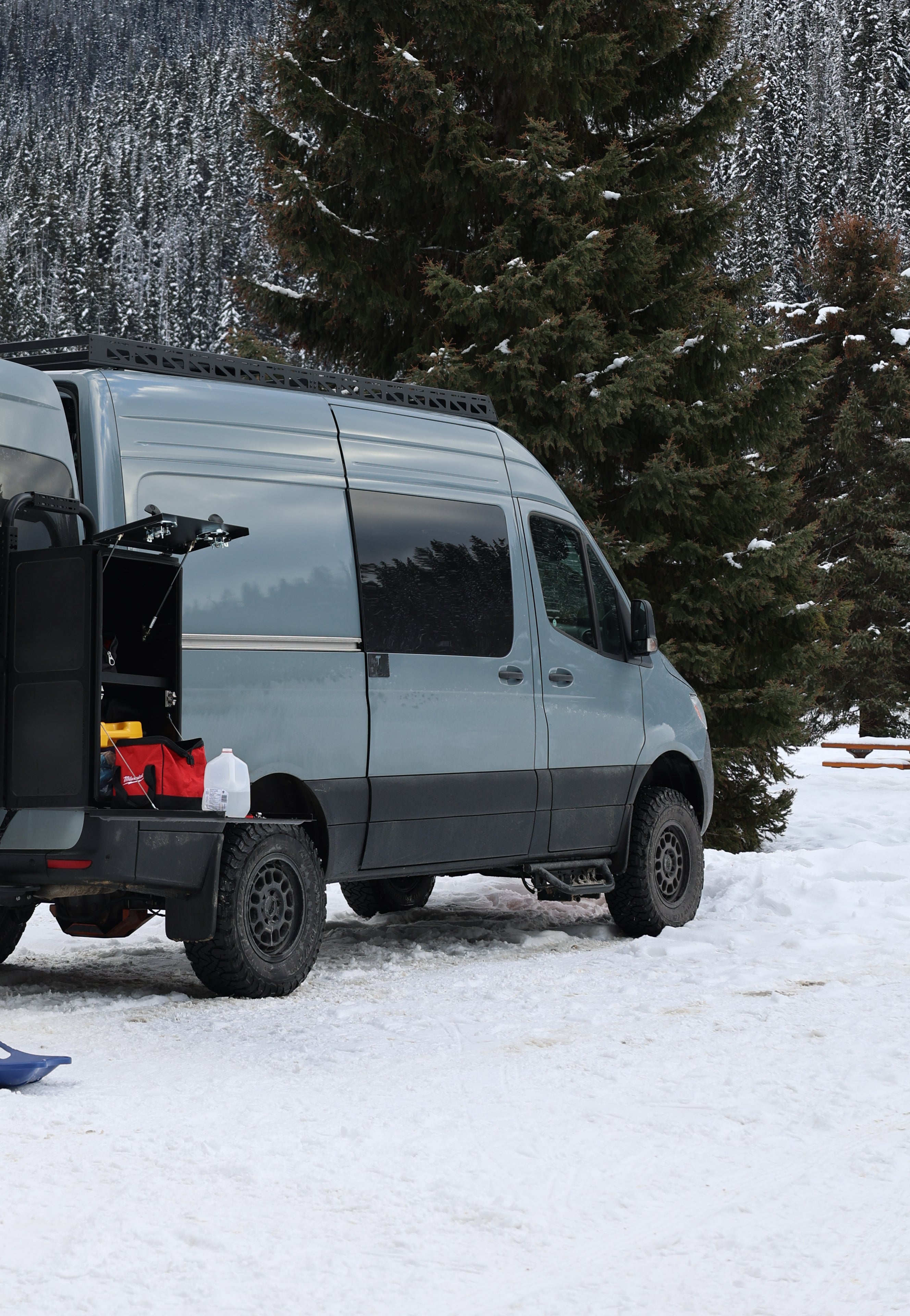 2007+ Mercedes Sprinter Rear Door Gear Rack