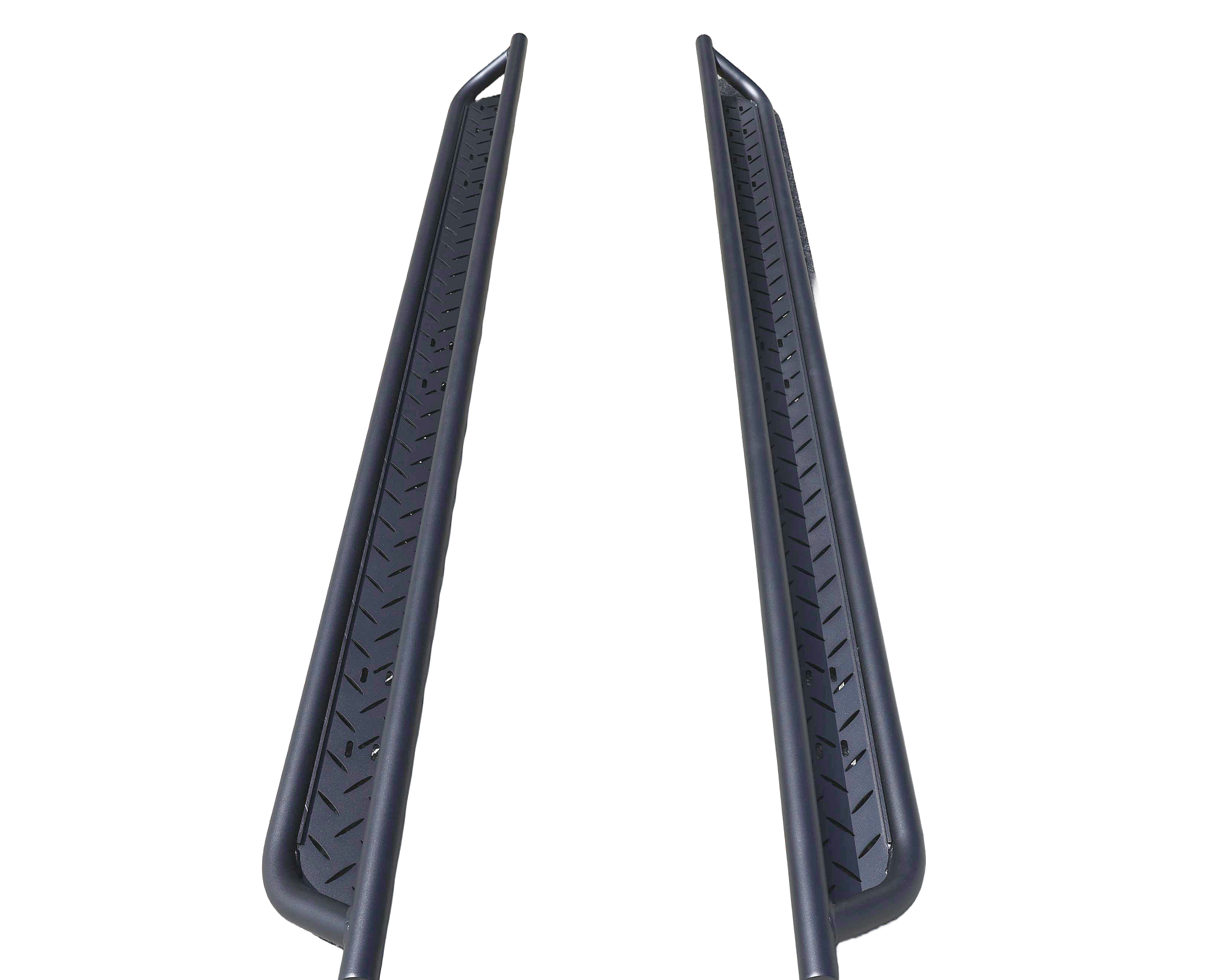 2007+ Mercedes Sprinter Full Length Drop Down Running Boards Studio Shot Top Down View