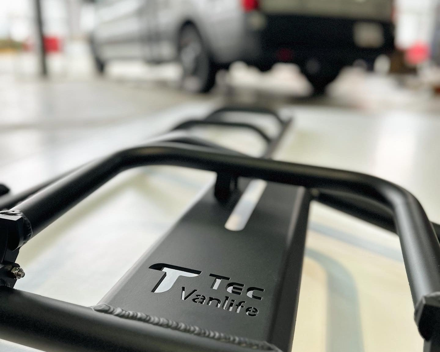 Ford Transit Rear Door Tire Ladder Carrier 180 Degree Door Hinge Focus Shot