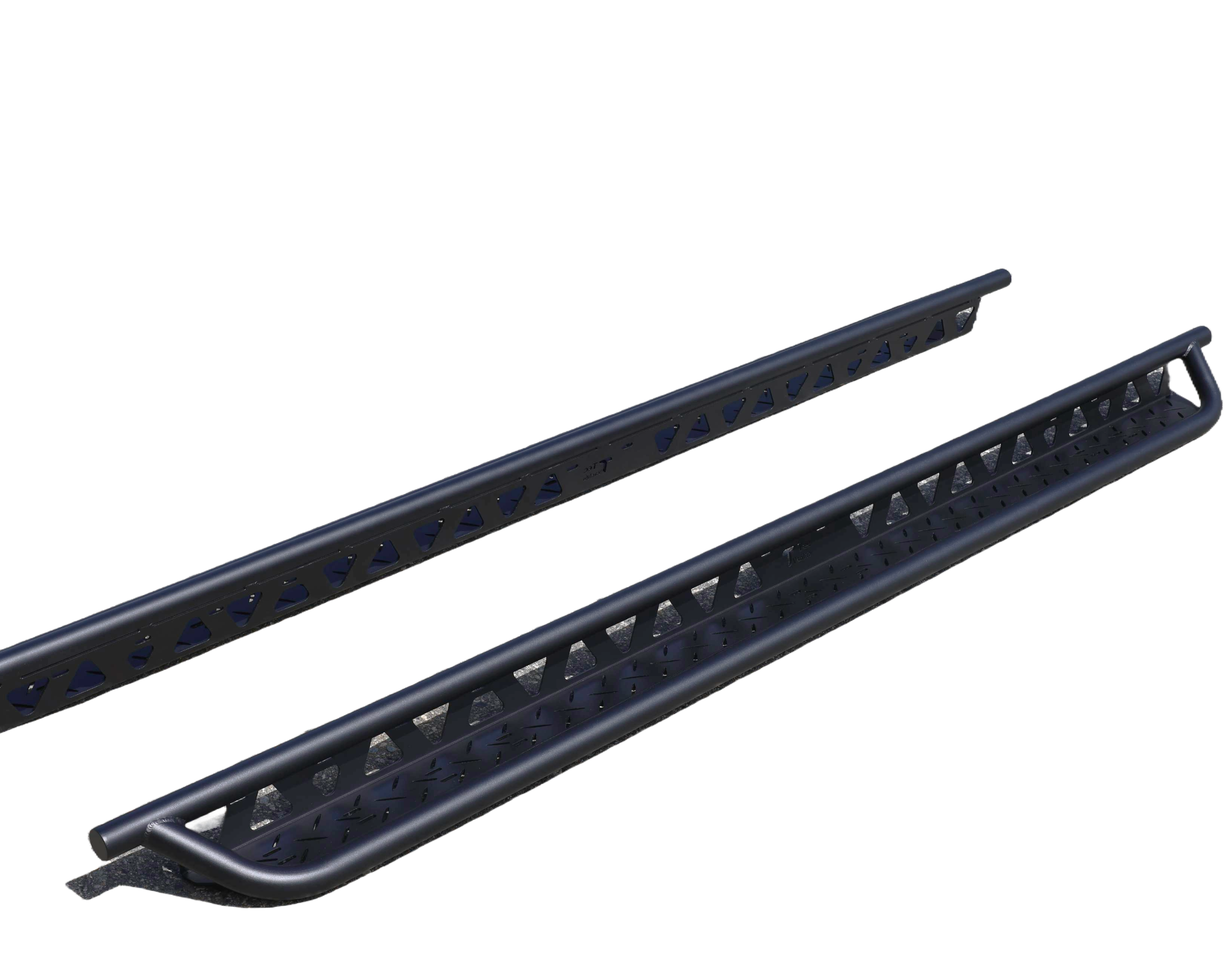 2007+ Mercedes Sprinter Full Length Drop Down Running Boards Studio Shot Side View