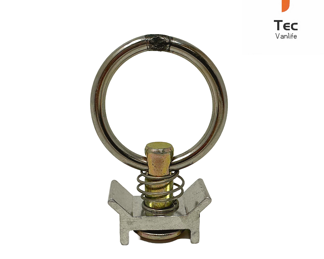 Single Stud Fitting Round Ring - Stainless Steel