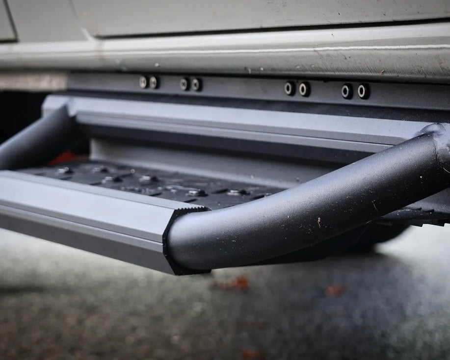 Fitted Passenger Side Drop Down Running Board Close up
