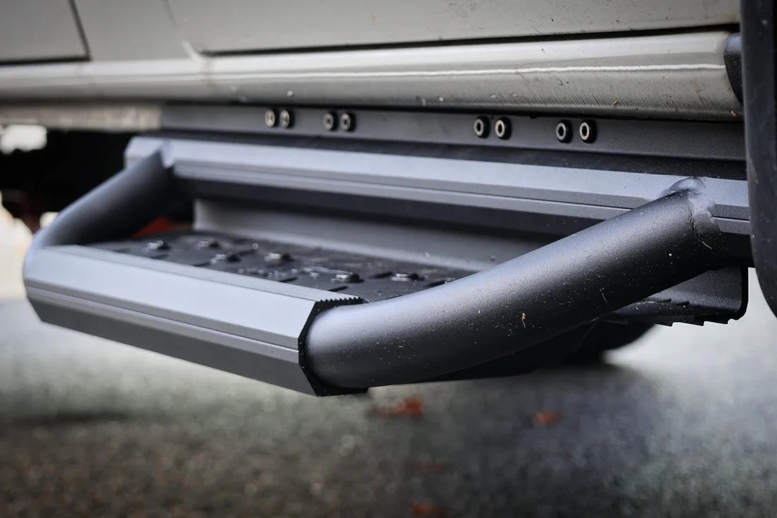 Fitted Passenger Side Drop Down Running Board Close up