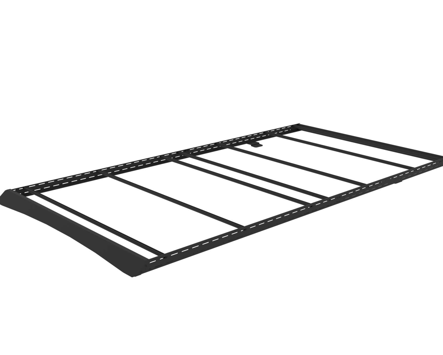 2015+ Ford Transit All Purpose Roof Rack 148 High Roof Rendered Angled View