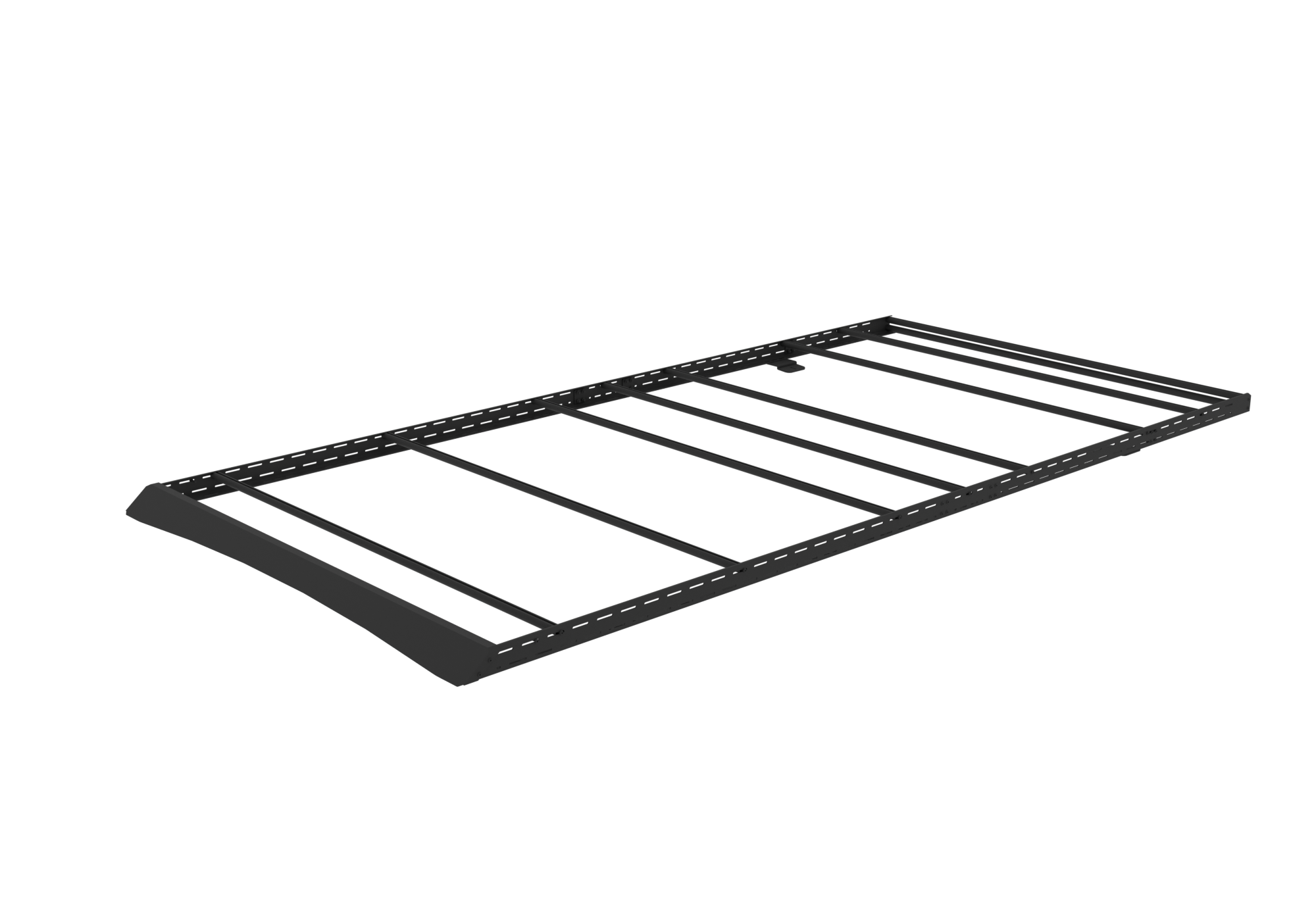 2015+ Ford Transit All Purpose Roof Rack 148 Mid Roof Rendered Angled View