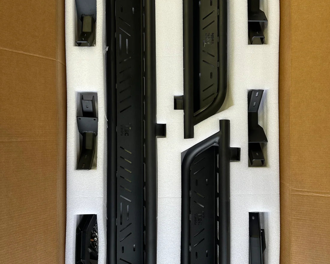 2007+ Mercedes Sprinter Modular Drop Down Running Boards Package Top View