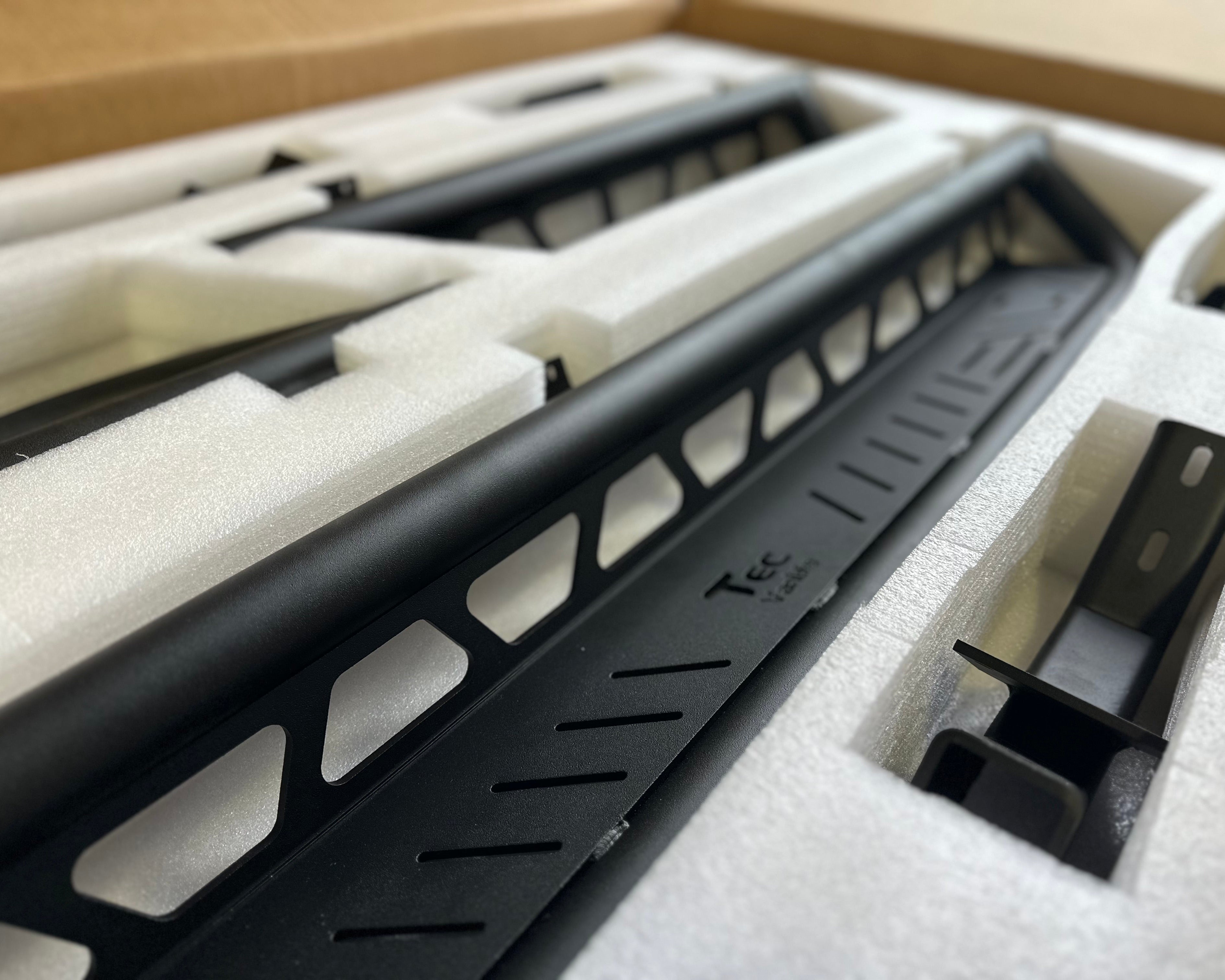 2007+ Mercedes Sprinter Modular Drop Down Running Boards Package Side View