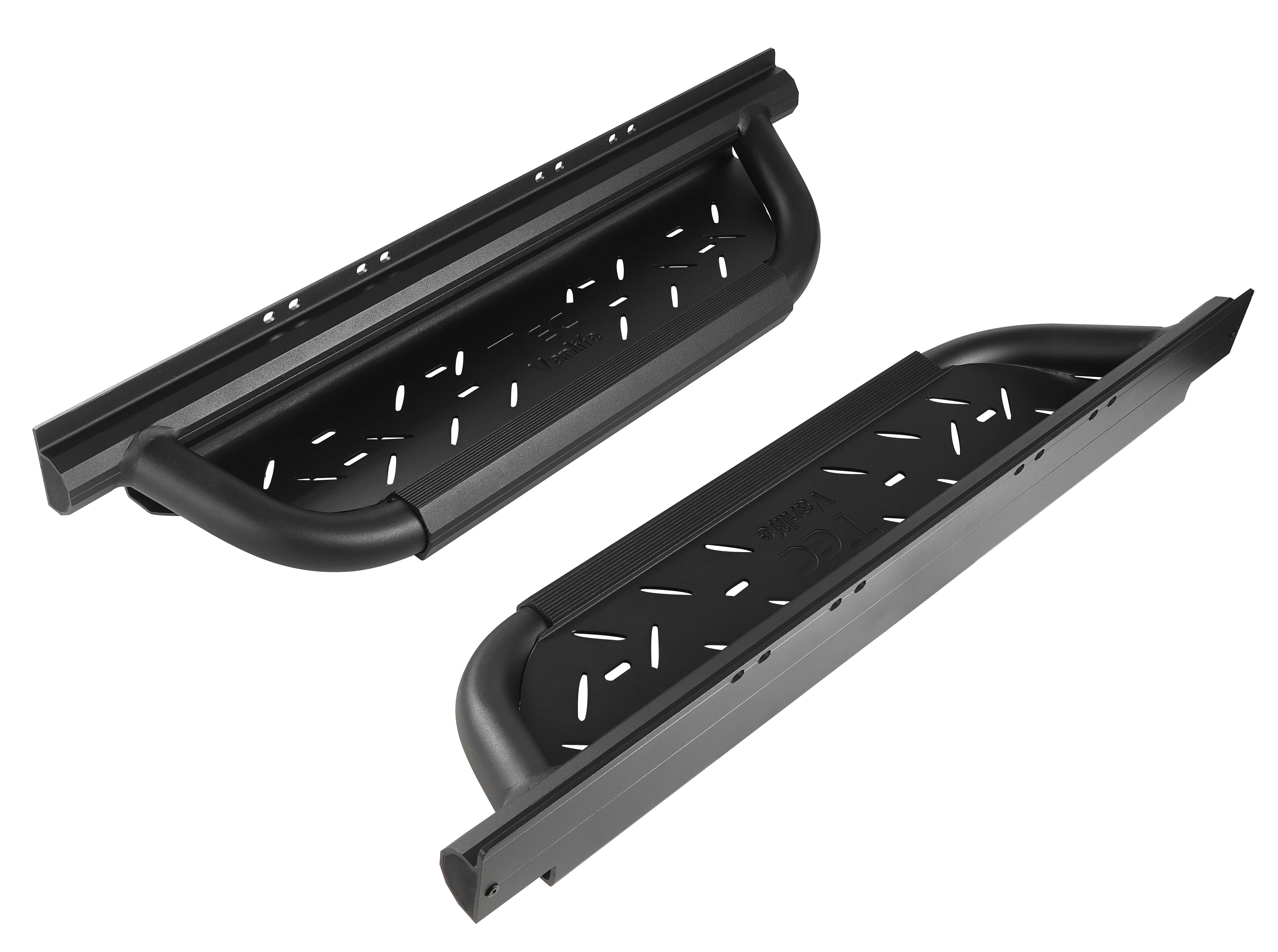 2007+ Mercedes Sprinter AntiSlip Drop Down Running Boards 2 Piece Set Angled View