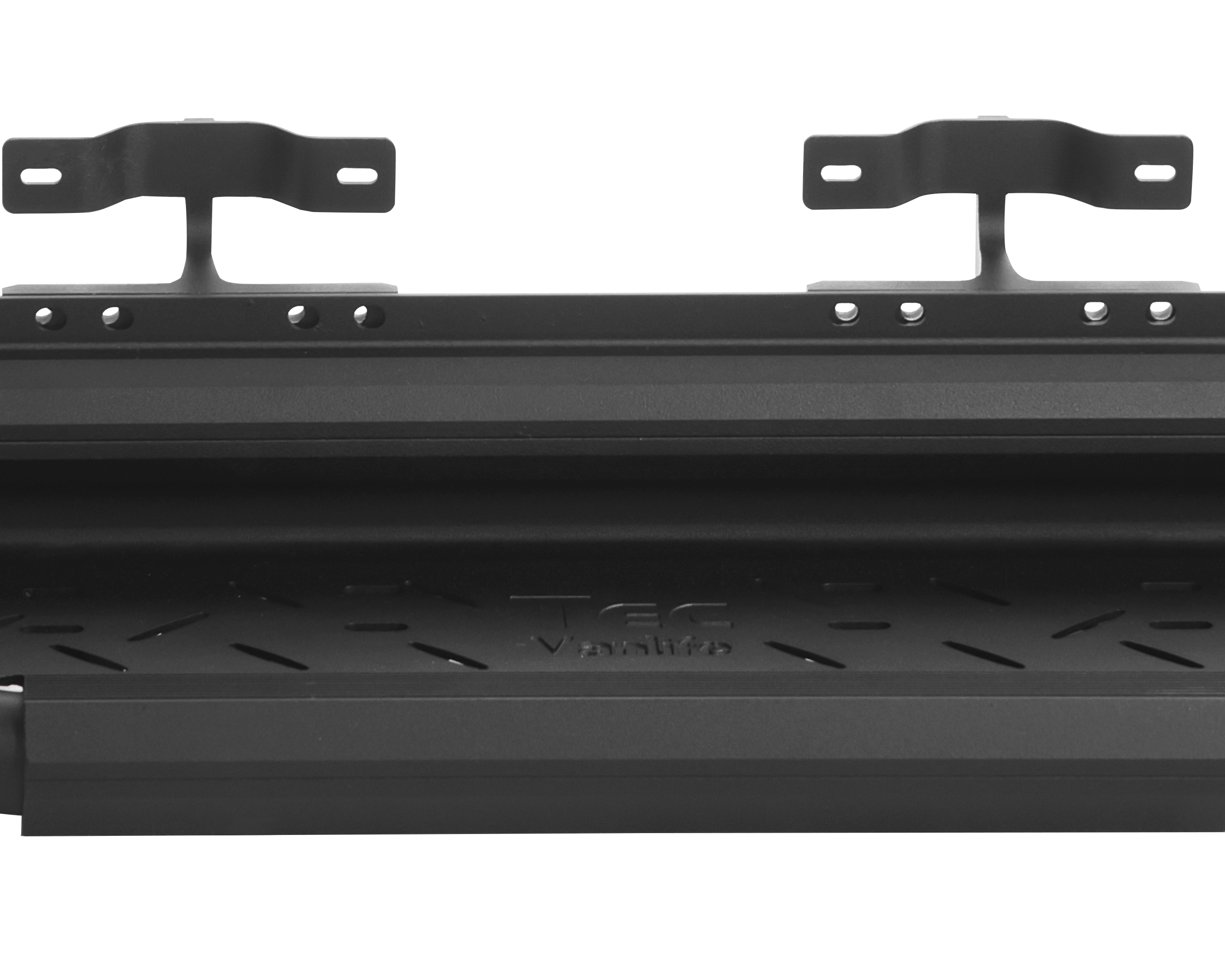 2007+ Mercedes Sprinter AntiSlip Drop Down Running Board Driver / Passenger With Support Bracket Front View