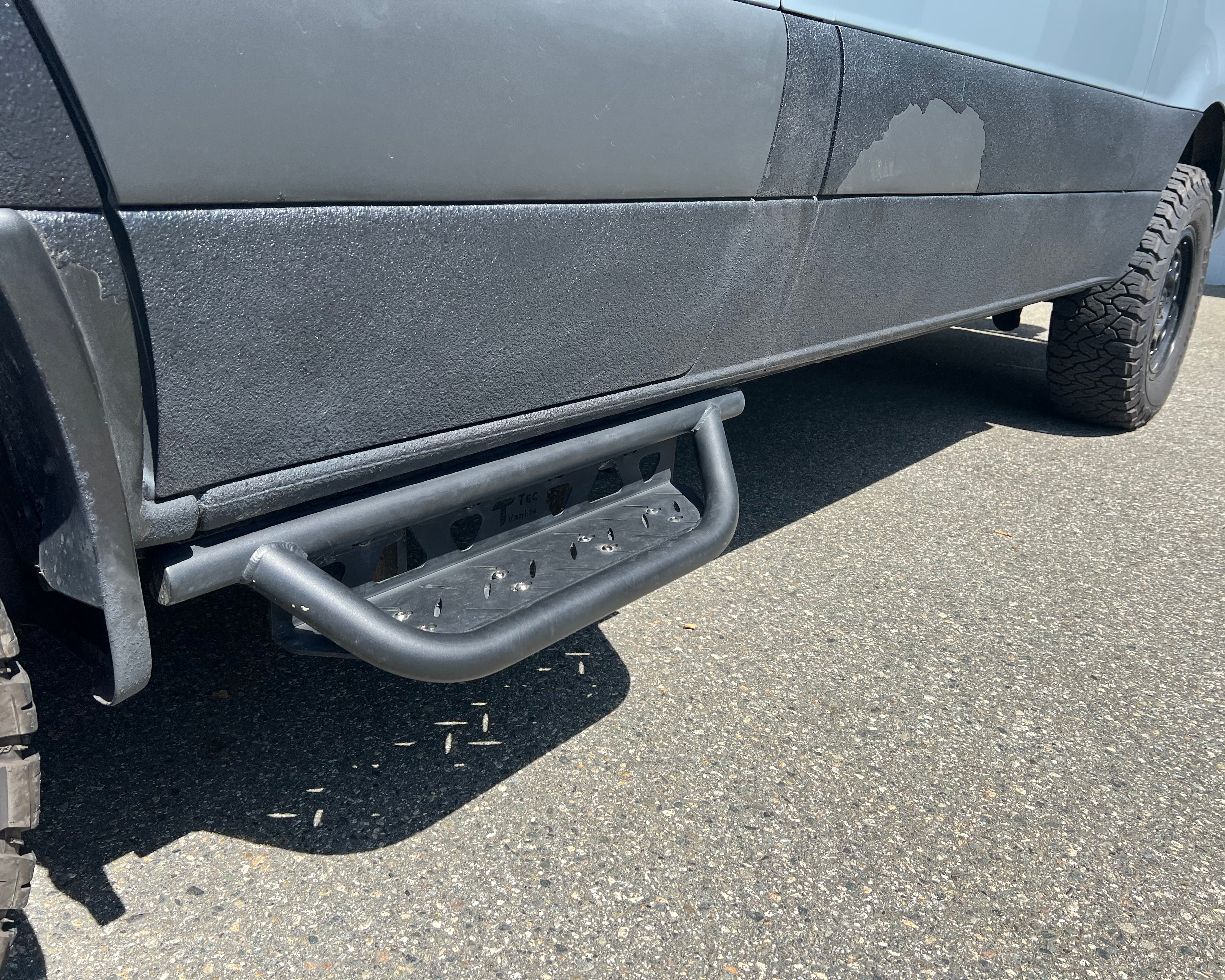 2007+ Mercedes Sprinter Modular Drop Down Running Boards Driver Side View