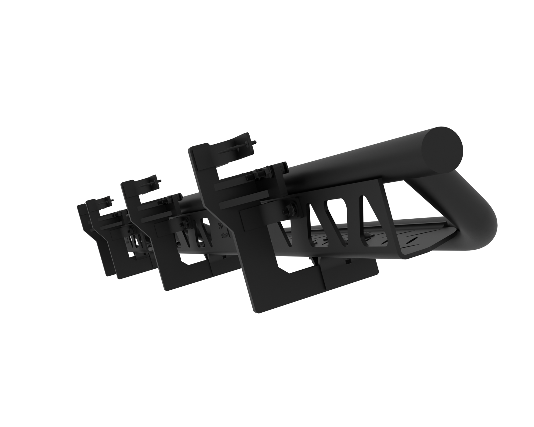 2007+ Mercedes Sprinter Modular Drop Down Running Boards Rendered Bracket Focus View