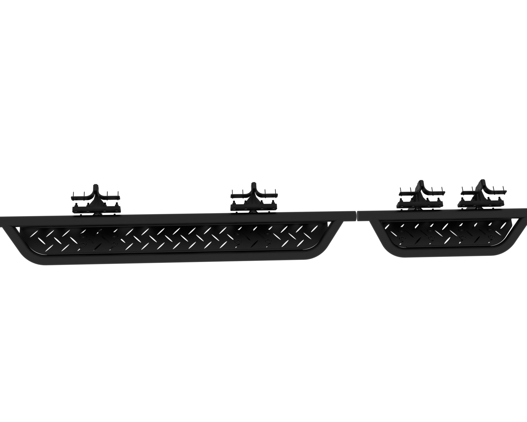 2007+ Mercedes Sprinter Modular Drop Down Running Boards Rendered Top Down View