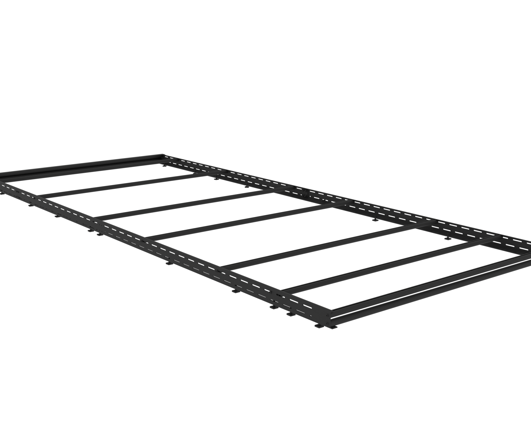 2007+ Mercedes Sprinter All Purpose Roof Rack 144 High Roof Rendered Back View