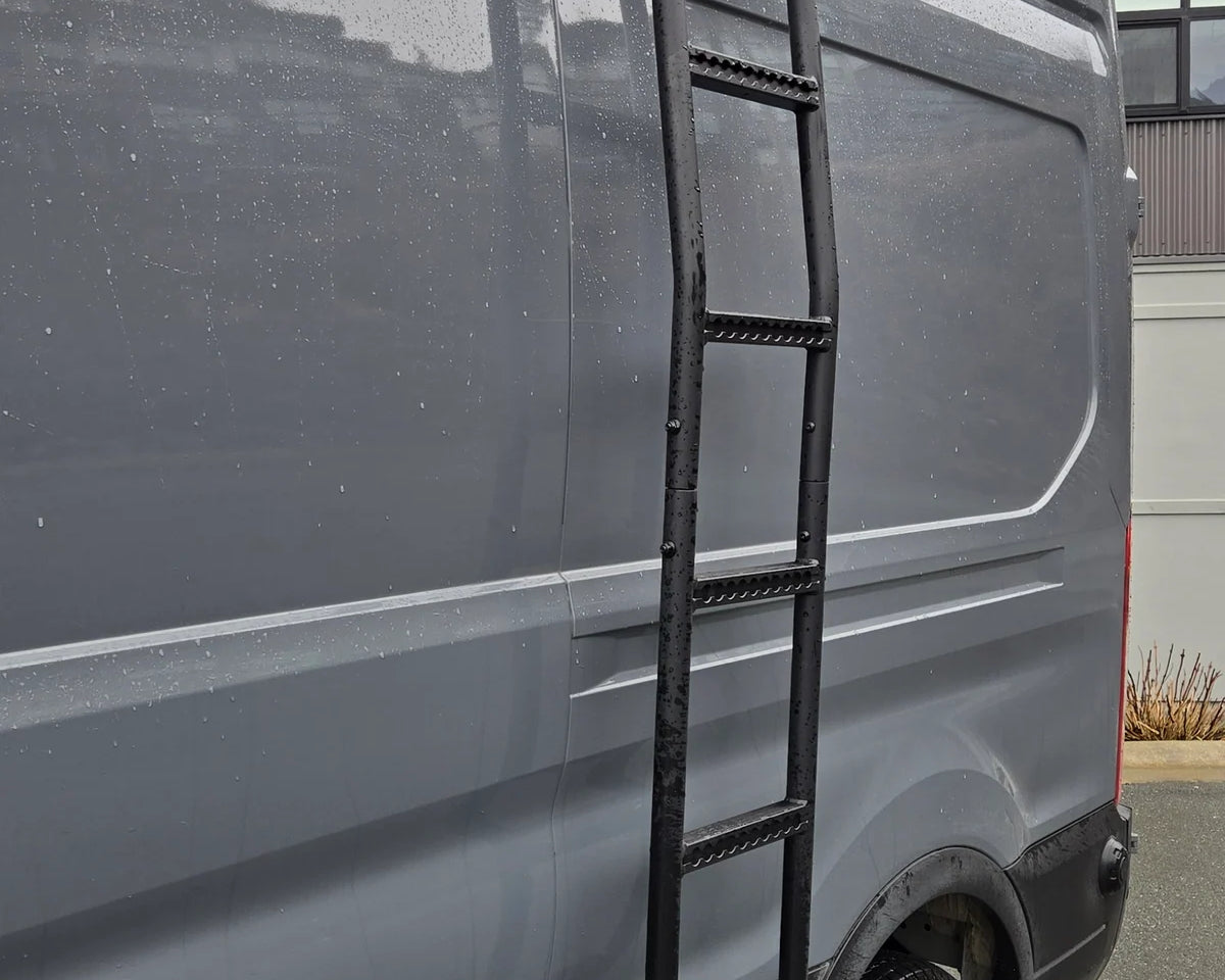 Ford Transit With Side Ladder Angled Shot