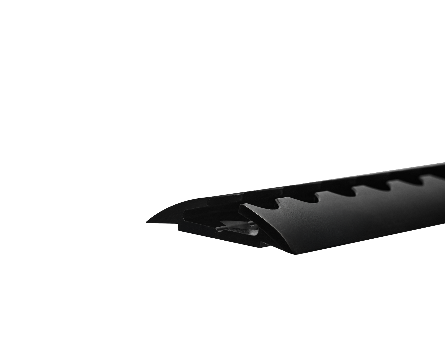 High capacity L-track with a beefy 3.5 mm channel and 1000 lb working load limit.