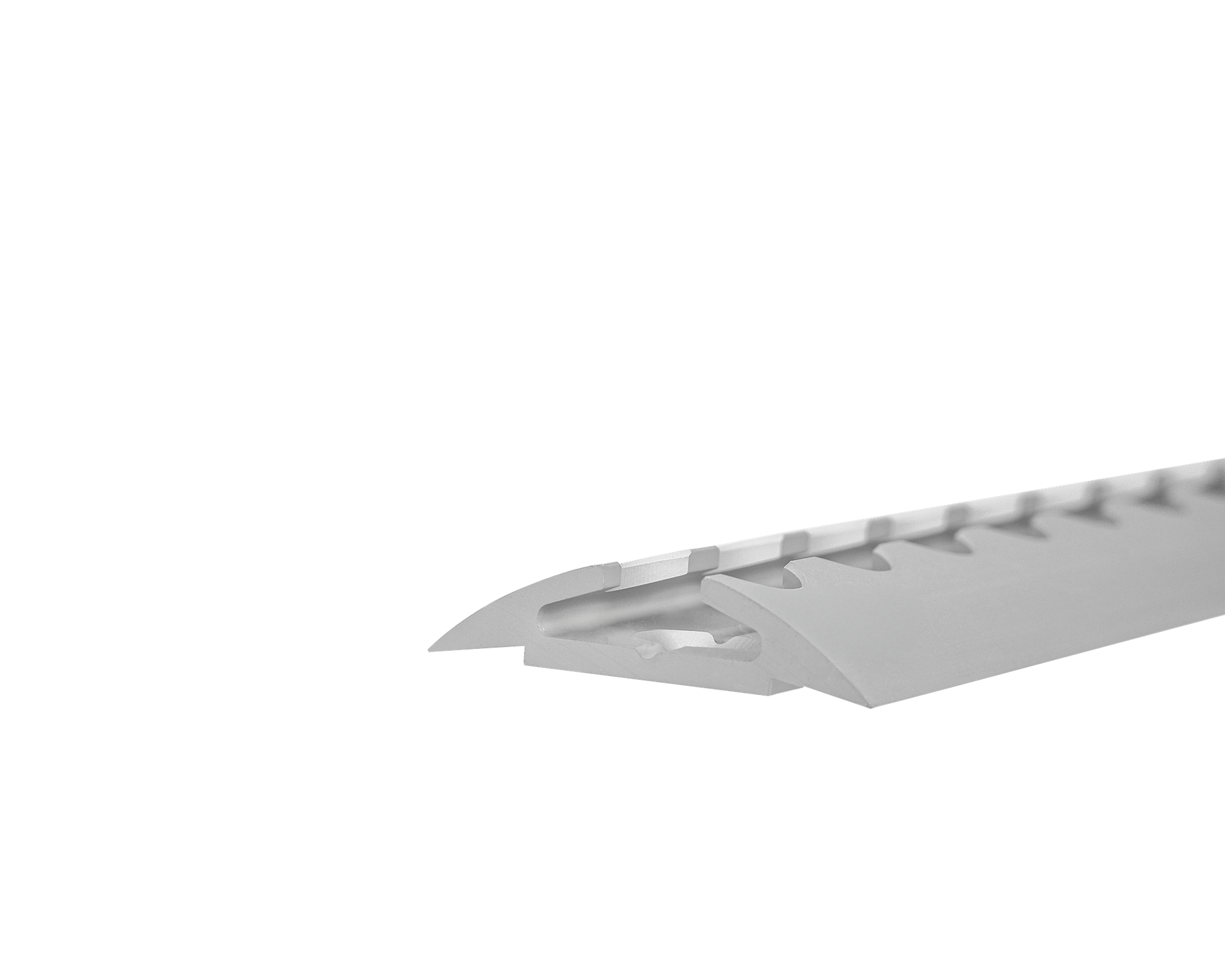 High capacity L-track with 84-inch length and 3.5 mm channel.