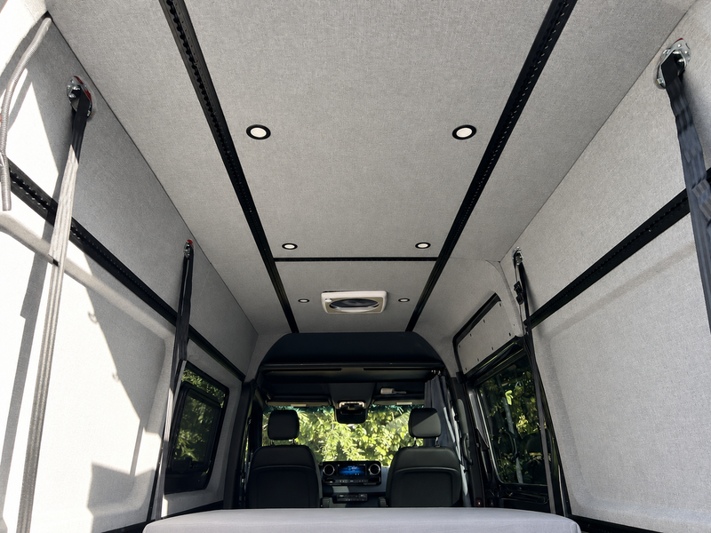 Sprinter ceiling panels with LED lights