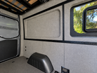 Sprinter interior conversion kit side wall with window and exposed L-Track