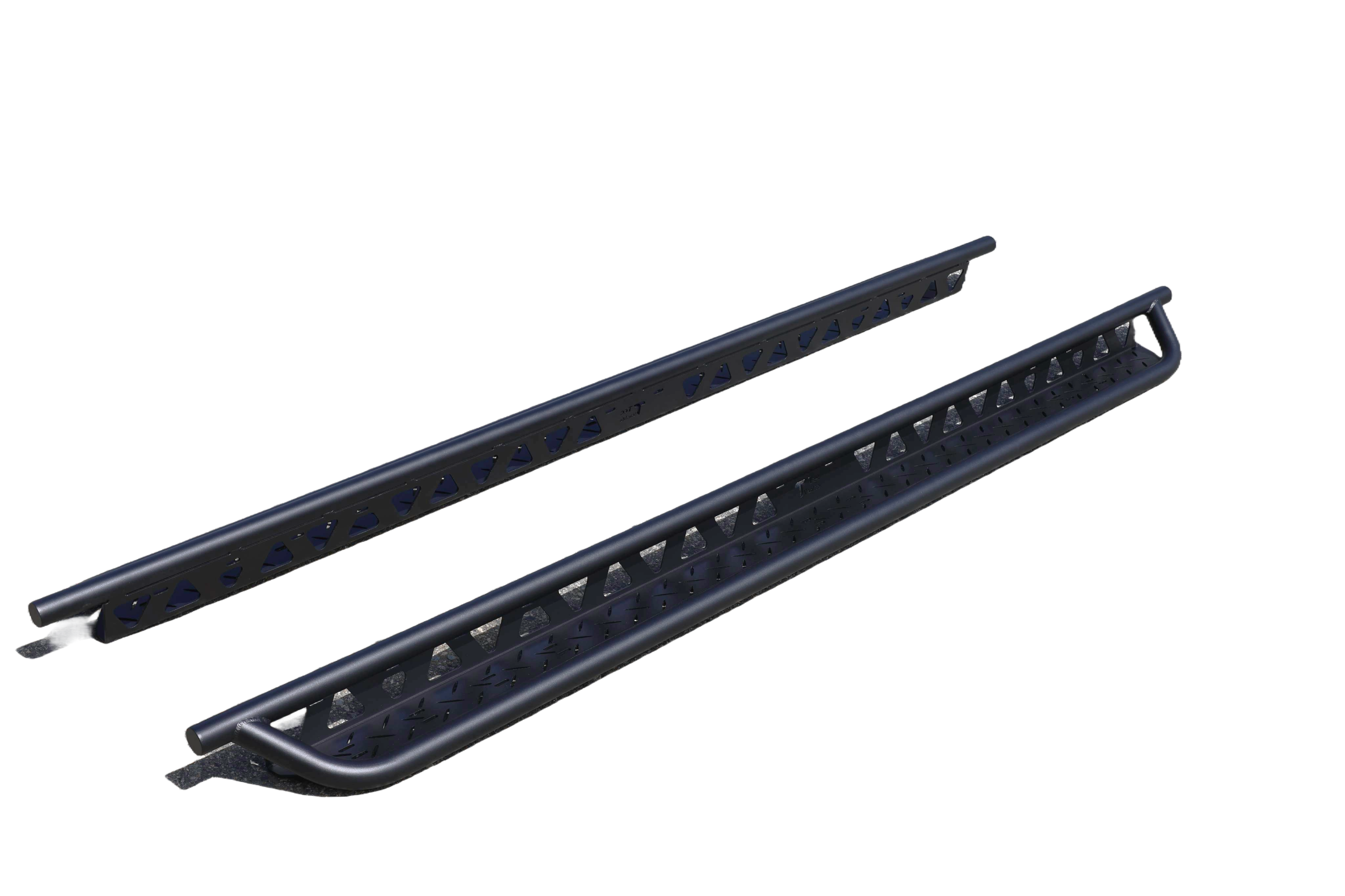 2007+ Mercedes Sprinter Full Length Drop Down Running Boards Studio Shot Side View