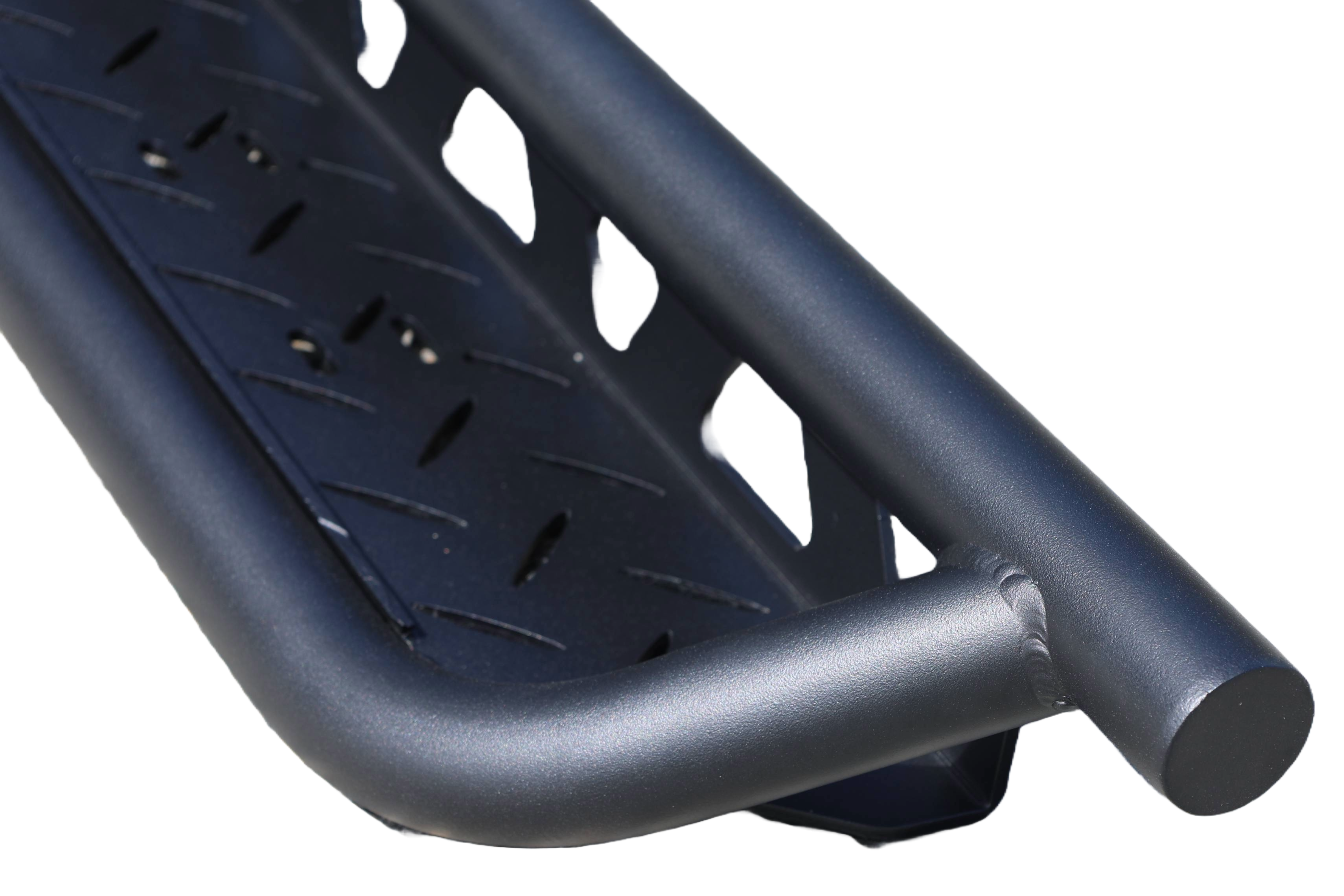 2007+ Mercedes Sprinter Full Length Drop Down Running Boards Studio Shot Weld Focus View