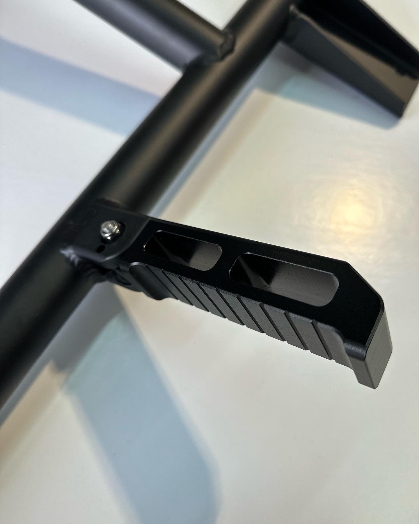 Ford Transit Rear Door Tire Ladder Carrier 180 Degree Door Hinge Focus Shot