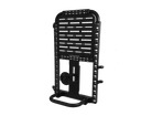 Driver side gear rack with top panel and tire carrier