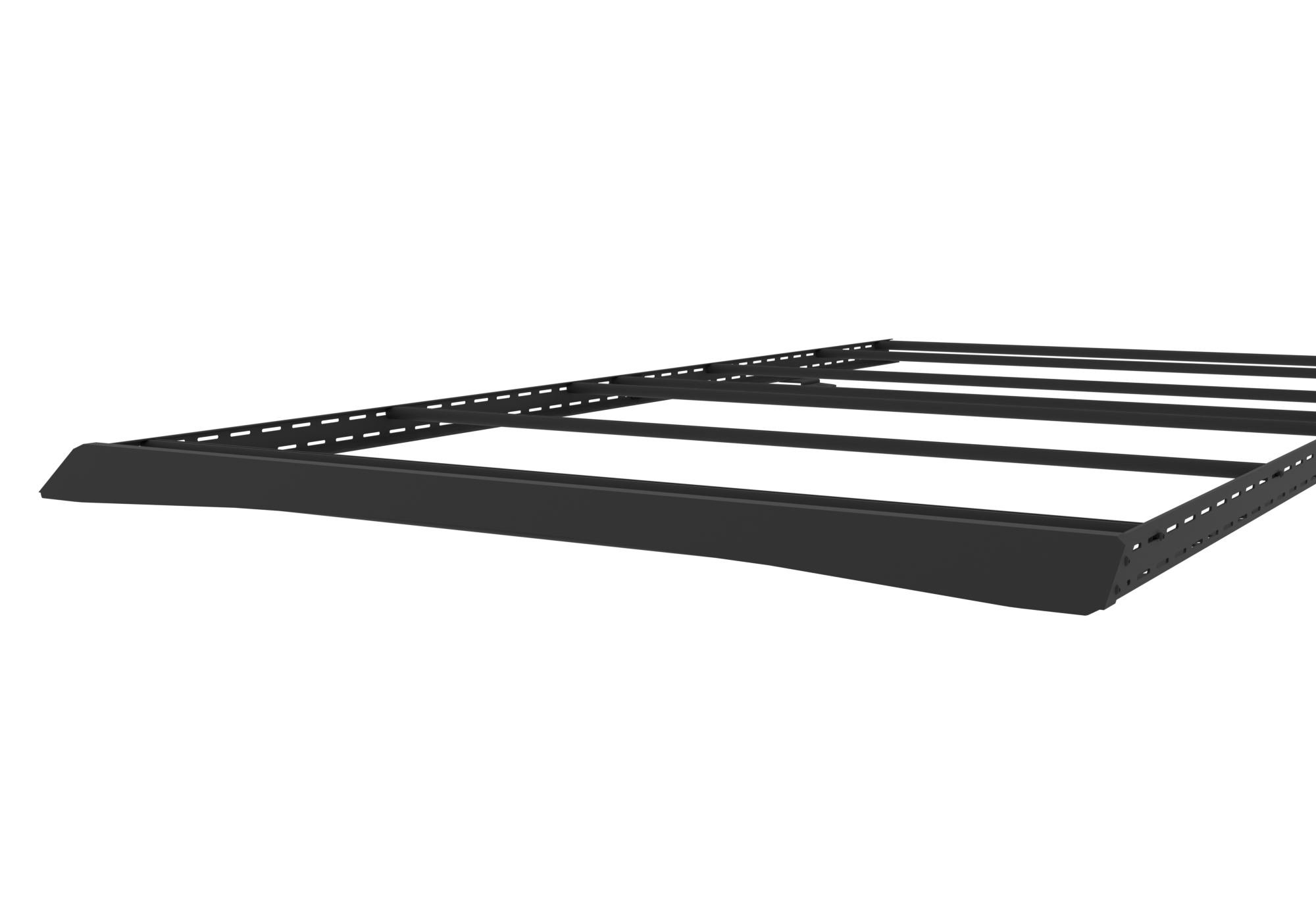 2015+ Ford Transit All Purpose Roof Rack 148 High Roof Rendered Front Focus View