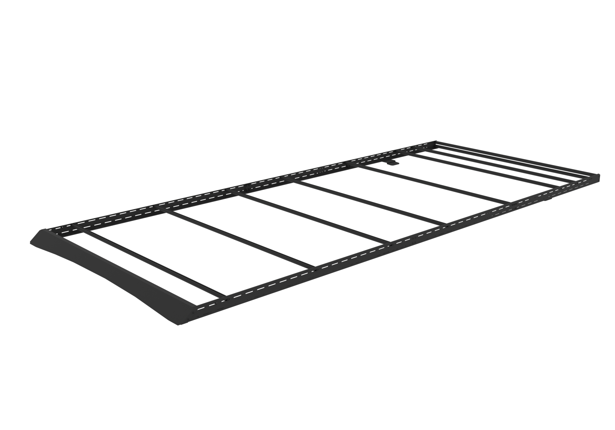 2015+ Ford Transit All Purpose Roof Rack 148 Extended High Roof Rendered Angled View