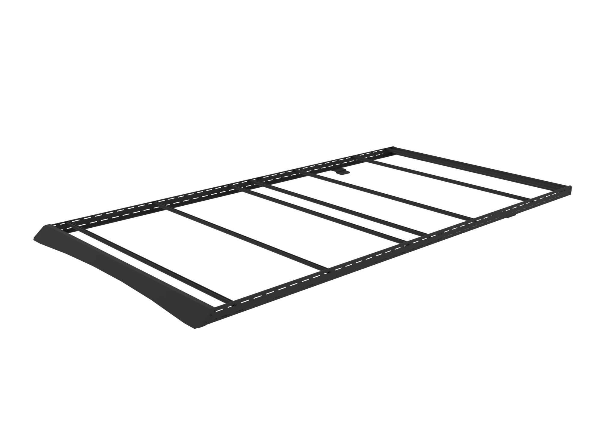 2015+ Ford Transit All Purpose Roof Rack 148 High Roof Rendered Angled View