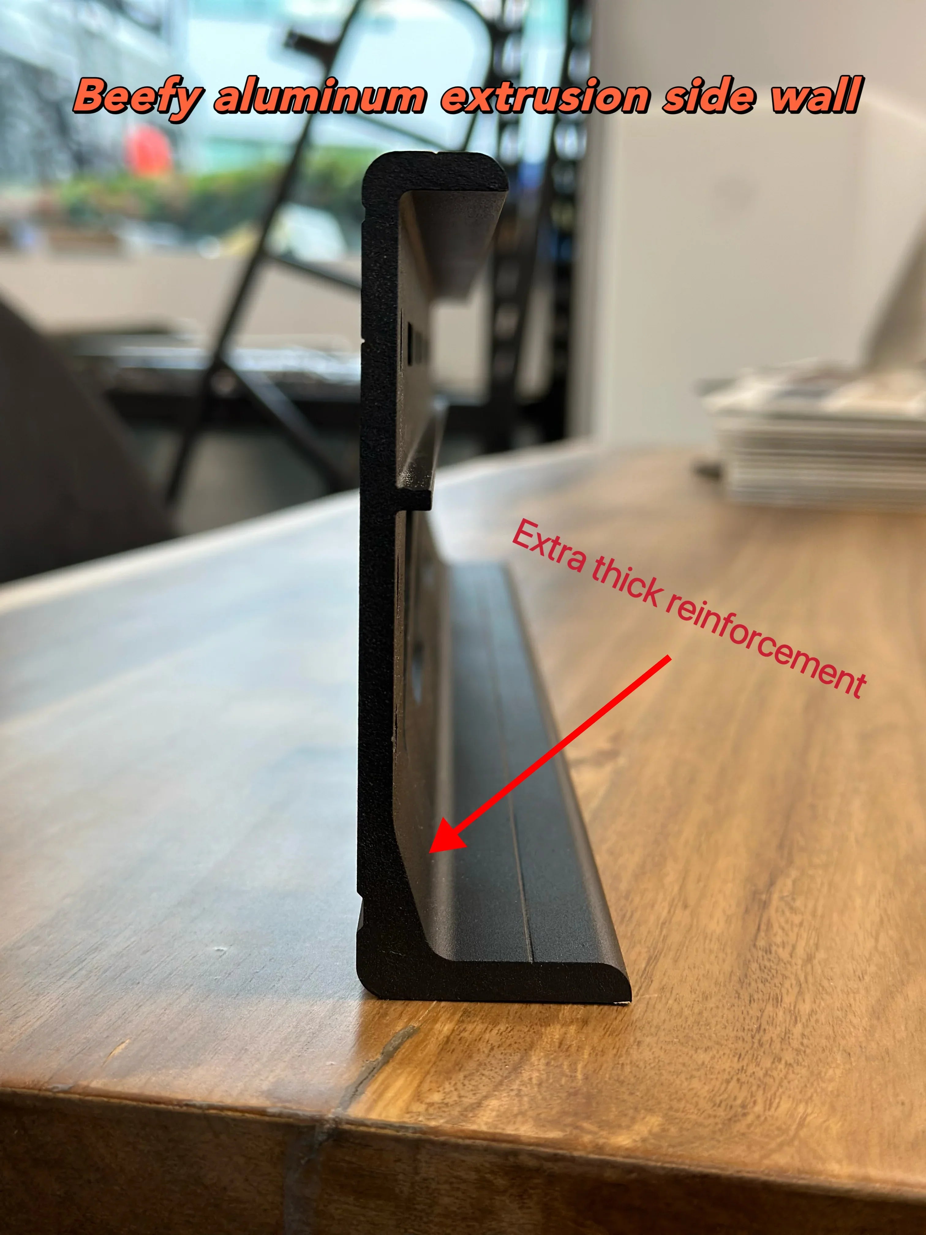 2007+ Mercedes Sprinter 144" High Roof Modular Roof Rack Front View Side Wall Focus