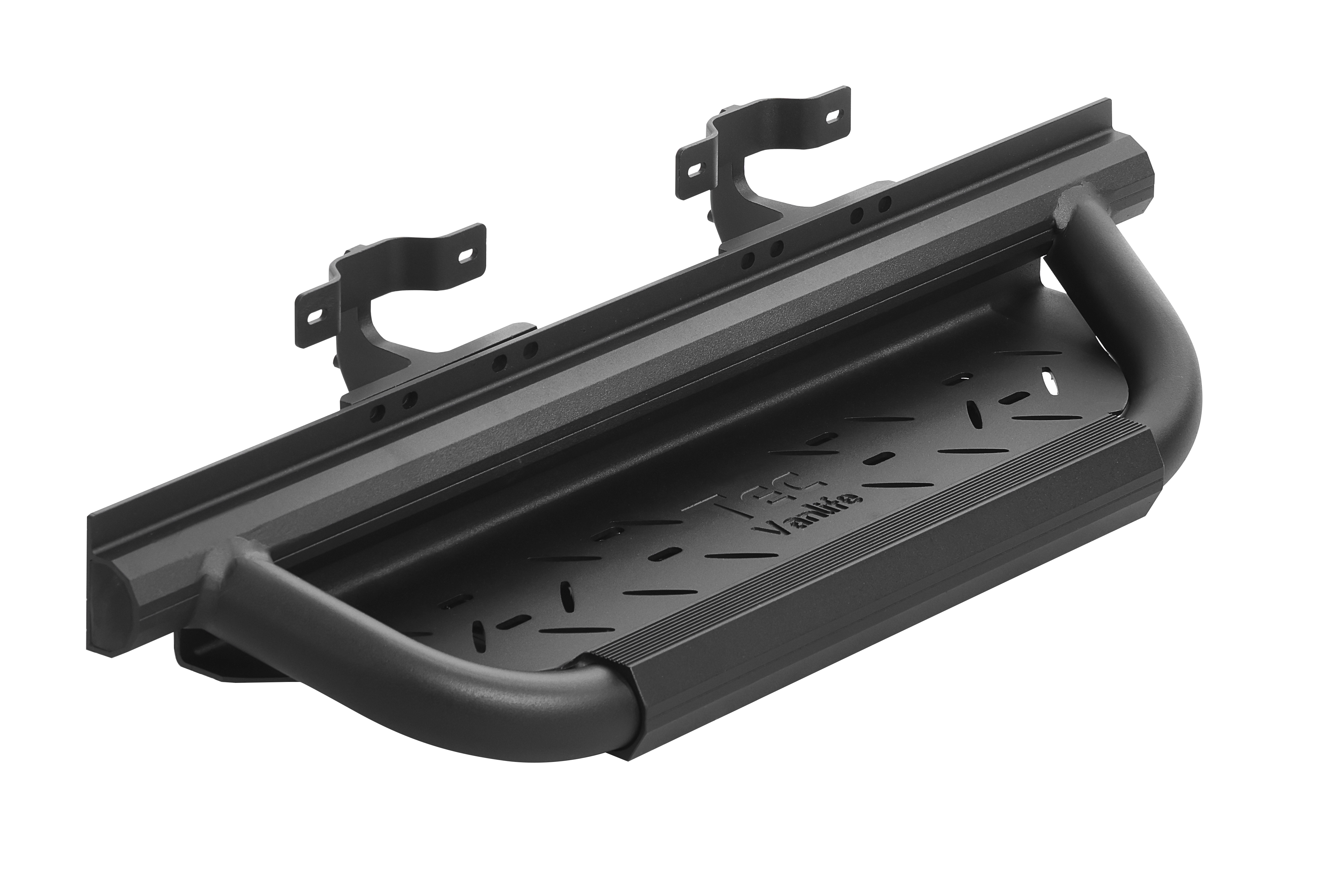 2007+ Mercedes Sprinter AntiSlip Drop Down Running Board Driver / Passenger With Support Bracket Angled View