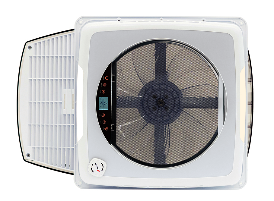 14" x 14" brushless DC roof fan with remote control