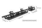 2007+ Mercedes Sprinter Modular Drop Down Running Boards Rendered With Dimensions