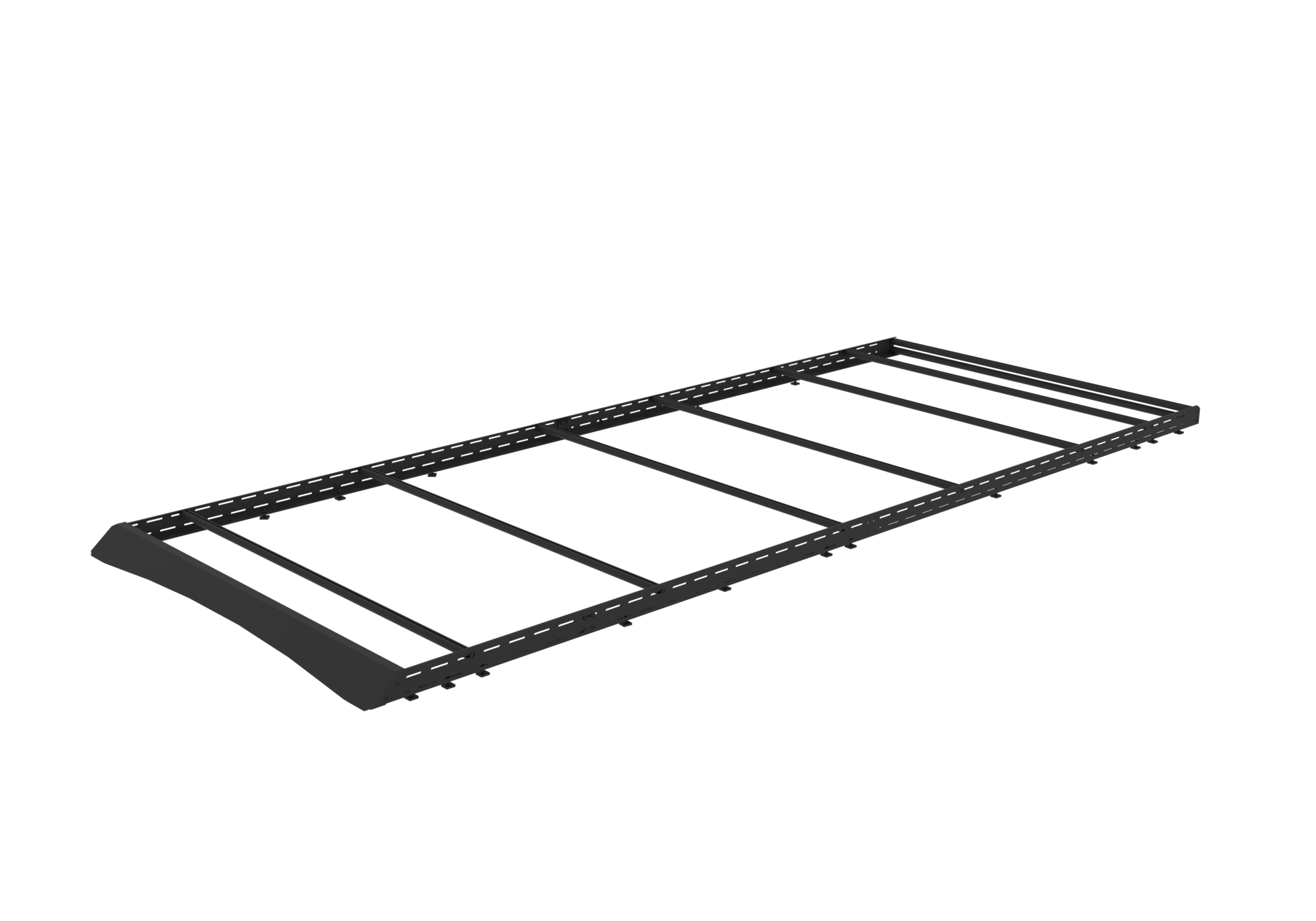 2007+ Mercedes Sprinter All Purpose Roof Rack 144 High Roof Rendered Angled View