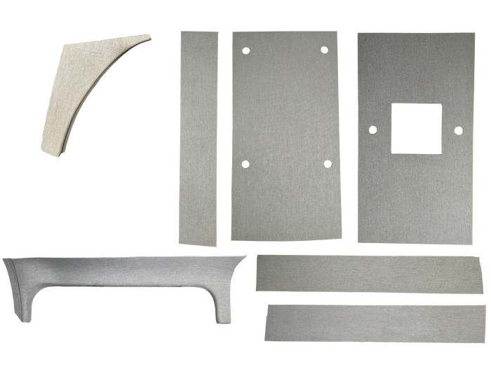 Sprinter ceiling panels and molded trim