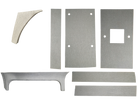 Five ceiling panels and two upper arch trim pieces included in the kit