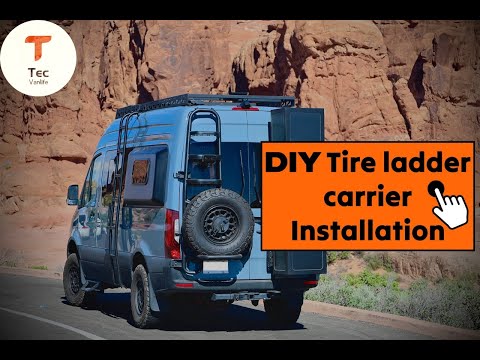 2019+ Mercedes Sprinter Two In One Ladder Tire Carrier System Youtube DIY Installation Guide